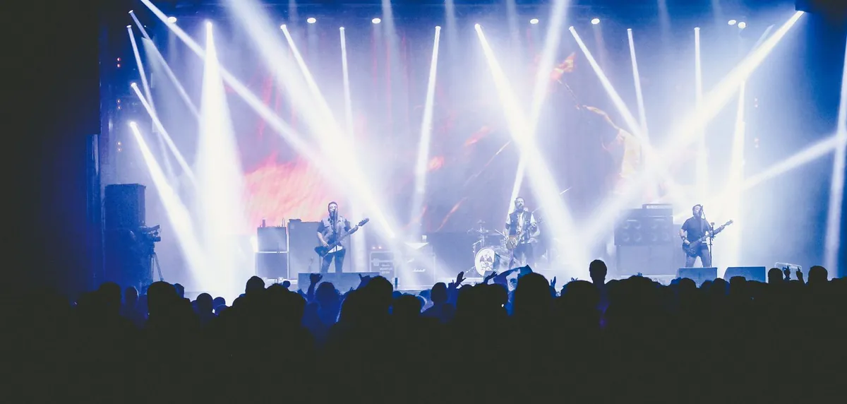 Stage lighting at a live event production